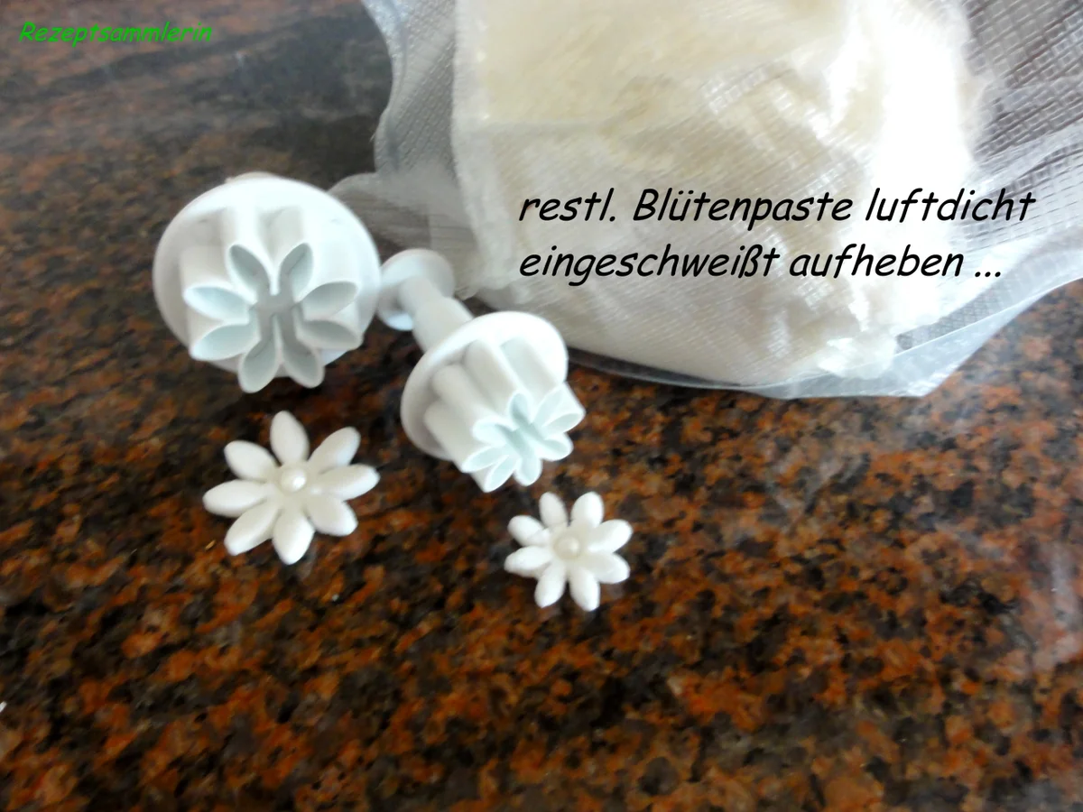 Rezept: Diverses: BLÜTENPASTE (selber herstellen) Bild Nr. 3 Diverses: BLÜTENPASTE (selber herstellen) - Rezept - Bild Nr. 3