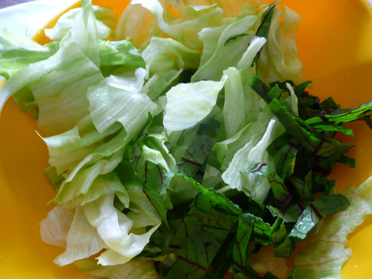 Holzfällersteak , Parmesankartoffeln + Mairübchen - Mix - Salat - Rezept - Bild Nr. 4