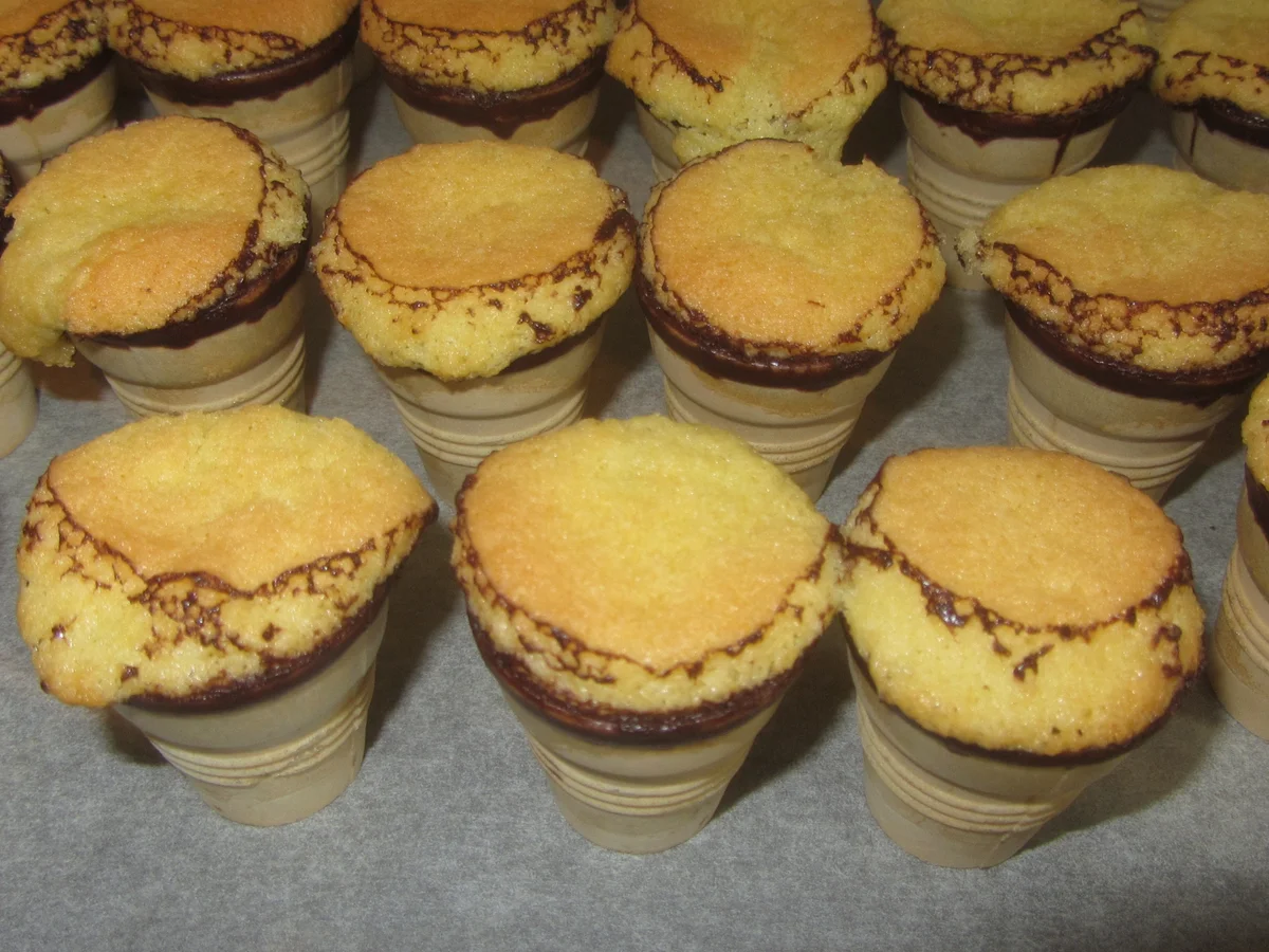 Kuchen im Waffelbecher im "Krümmelmonster-Style" - Rezept - Bild Nr. 4