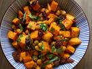 Süßkartoffel-Kichererbsen-Salat - Rezept