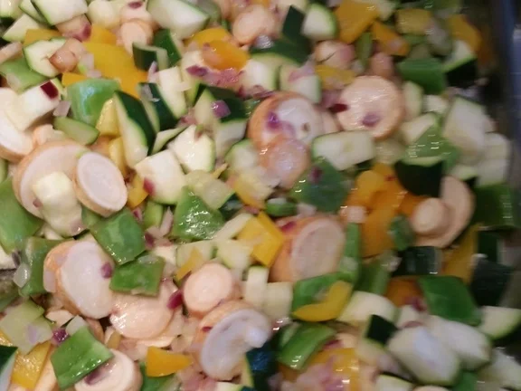 Hähnchebrustfilet mit Gemüseplatte à la Biggi - Rezept - Bild Nr. 3