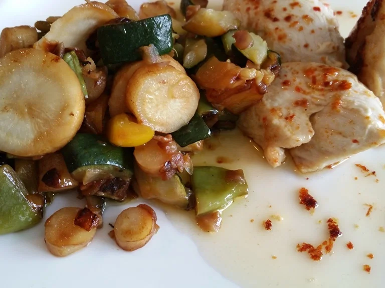 Hähnchebrustfilet mit Gemüseplatte à la Biggi - Rezept - Bild Nr. 8