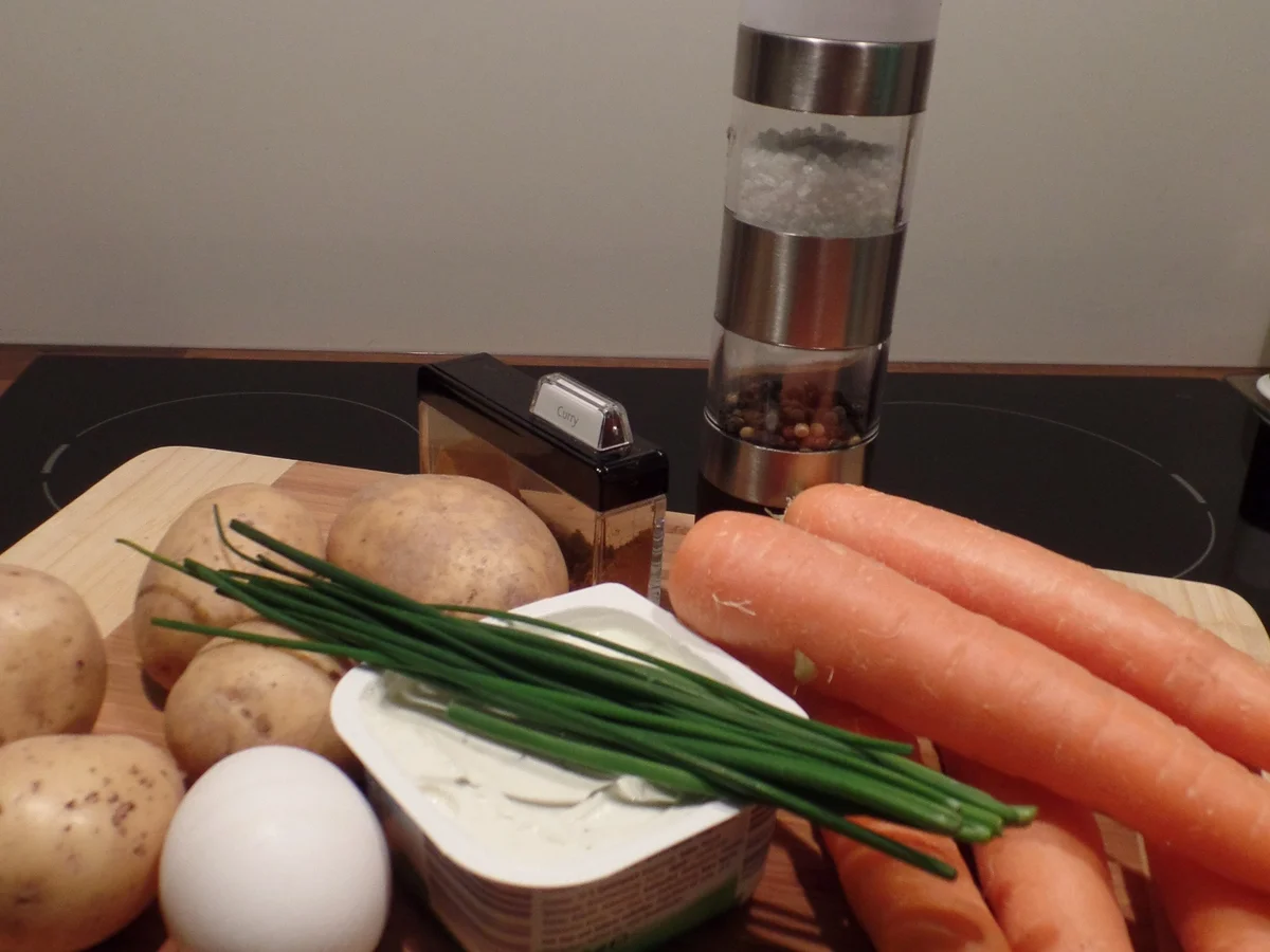 Rezept: Gemüserösti mit Schnittlauchquark Bild Nr. 2 Gemüserösti mit Schnittlauchquark - Rezept - Bild Nr. 2