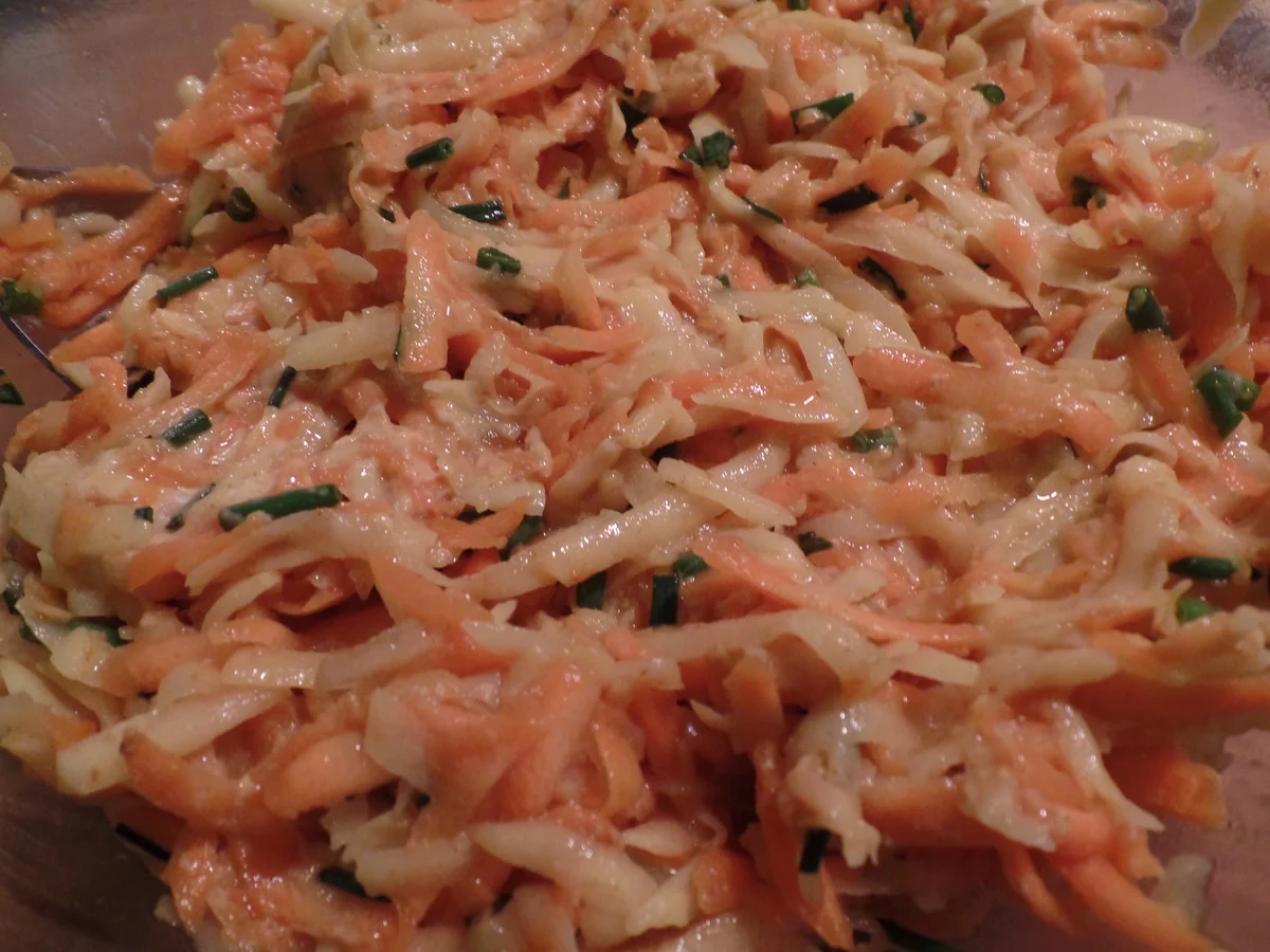 Rezept: Gemüserösti mit Schnittlauchquark Bild Nr. 6 Gemüserösti mit Schnittlauchquark - Rezept - Bild Nr. 6