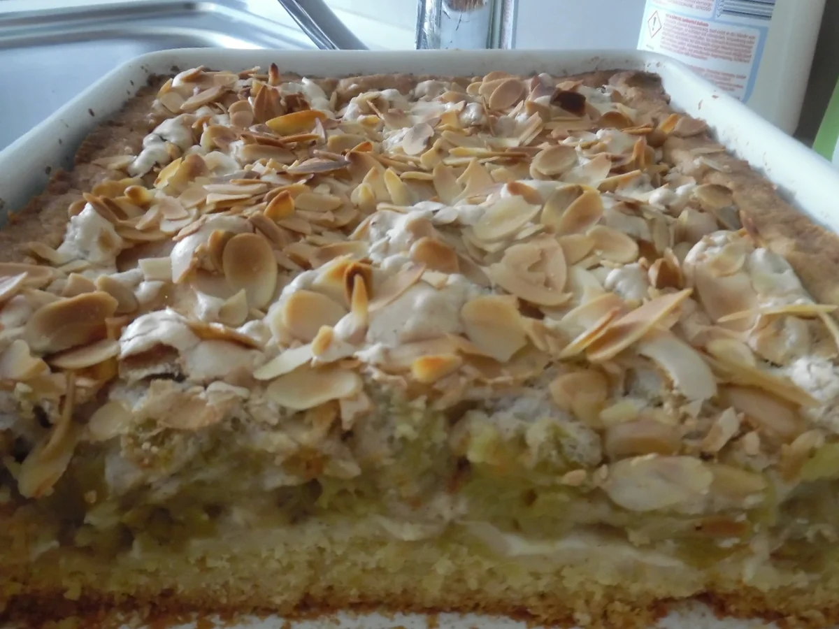 Rhabarber-Meringue-Kuchen - Rezept - Bild Nr. 2