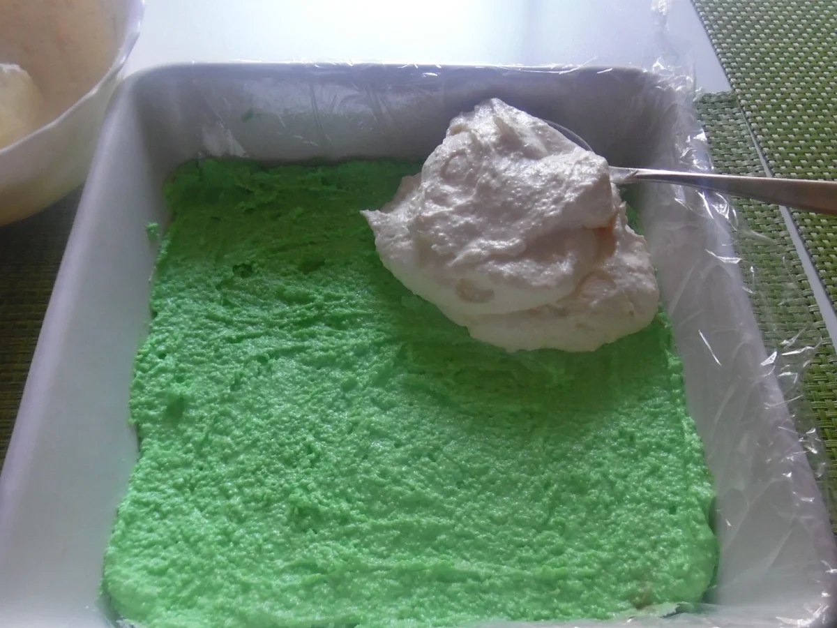 Käse-Sahne-Schnitten "Tricolore" - Rezept - Bild Nr. 4