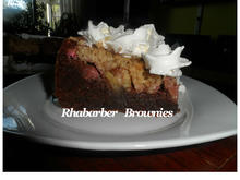 BiNe` S RHABARBER BROWNIES - Rezept