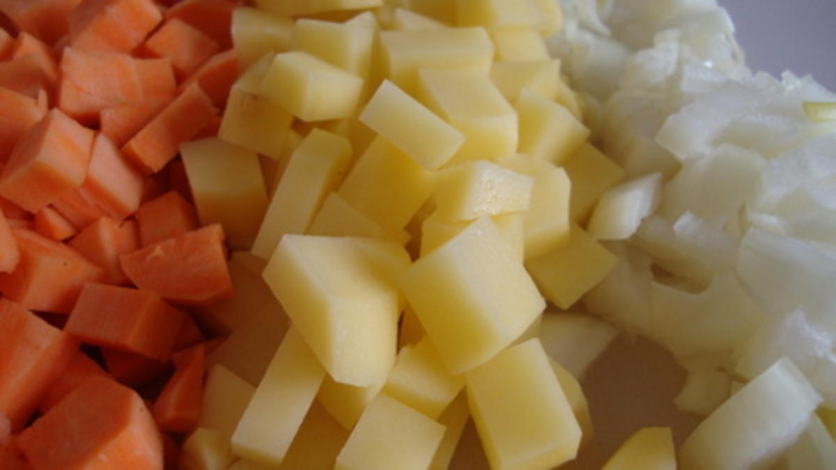 Curry-Maiscremesüppchen mit Speck und Pfeffercroutons als Topping - Rezept - Bild Nr. 3