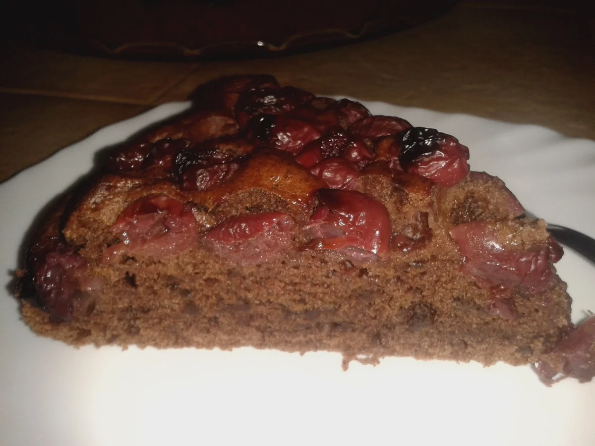 Schoko-Gewürz-Kirschkuchen - vegan - Rezept