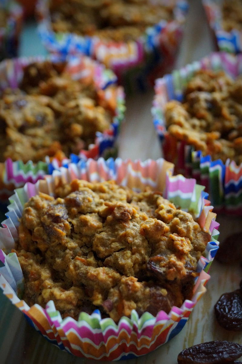 Gesunde Karotten-Frühstücks-Muffins - Rezept