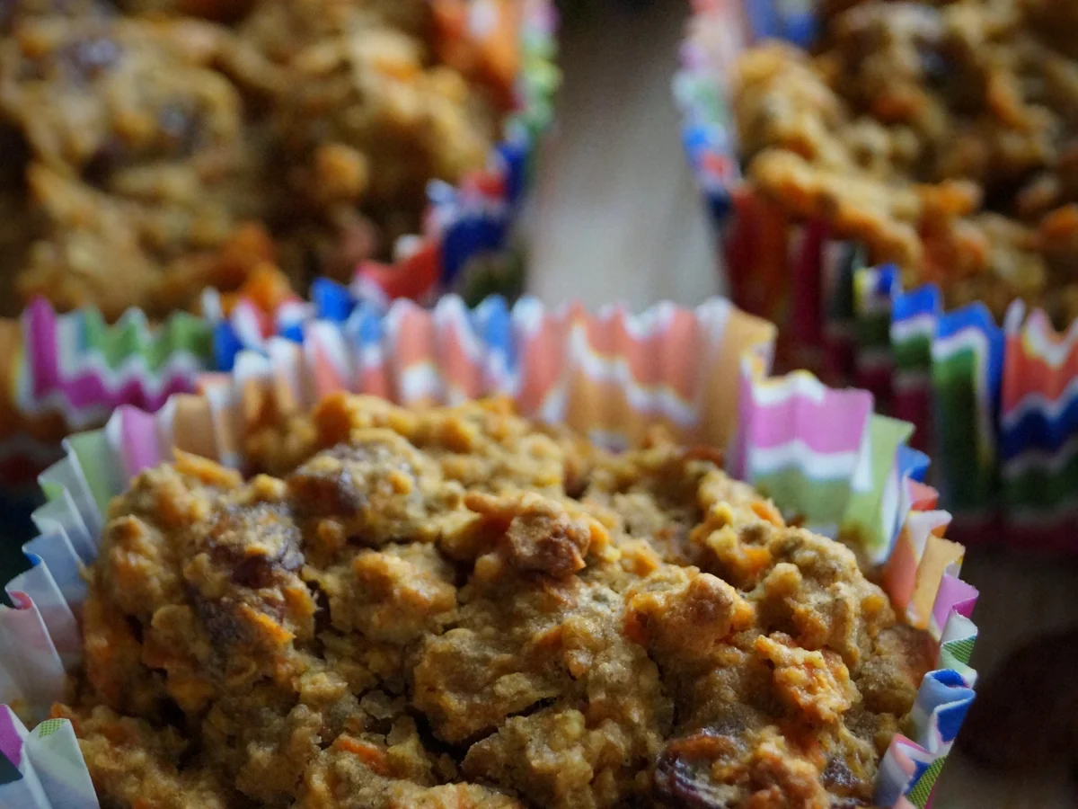 Rezept: Gesunde Karotten-Frühstücks-Muffins Gesunde Karotten-Frühstücks-Muffins - Rezept