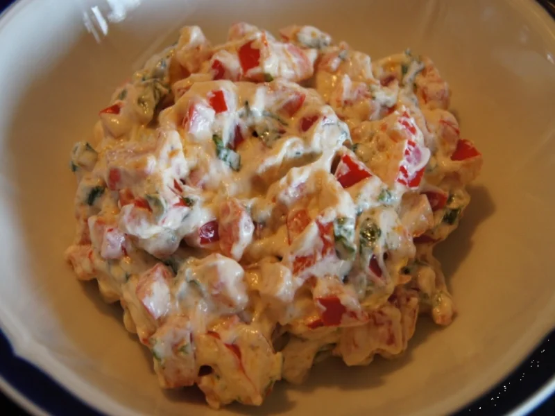 Quark mit Paprika, Basilikum und Pellkartoffeln - Rezept - Bild Nr. 4