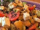Bratkartoffelsalat mit Feta und Ahornsirup-Dressing - Rezept