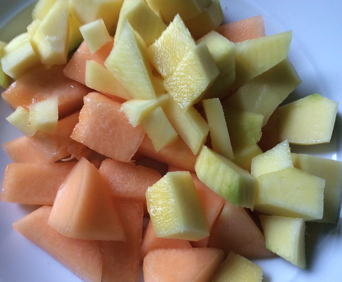 Mango-Melonen-Tomaten-Salat - Rezept - Bild Nr. 5