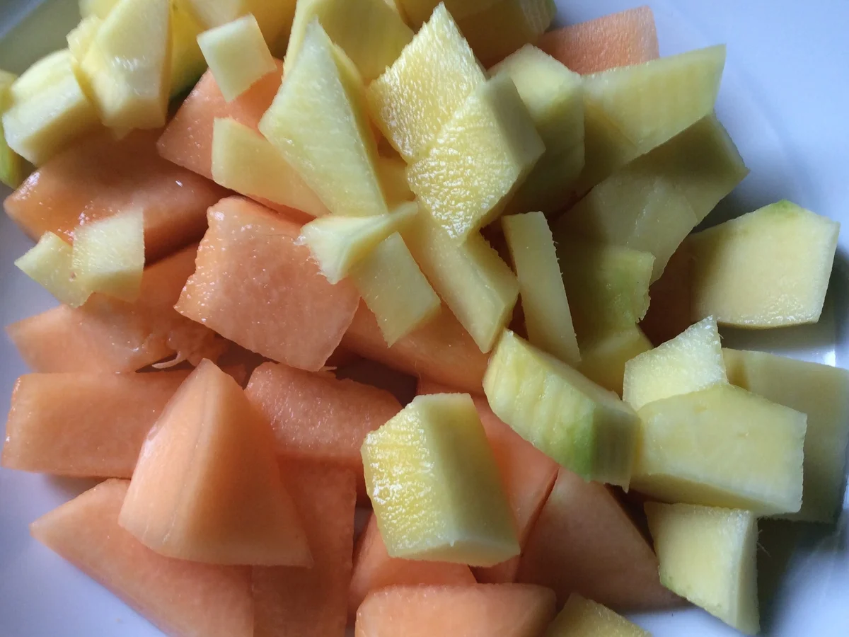 Mango-Melonen-Tomaten-Salat - Rezept - Bild Nr. 5