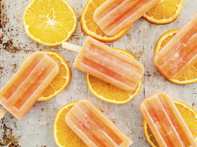 Orangen-Wassereis schnell und einfach selber machen - Rezept - Bild Nr. 2
