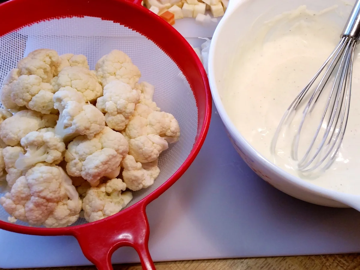 Salat vom Blumenkohl ... - Rezept - Bild Nr. 3