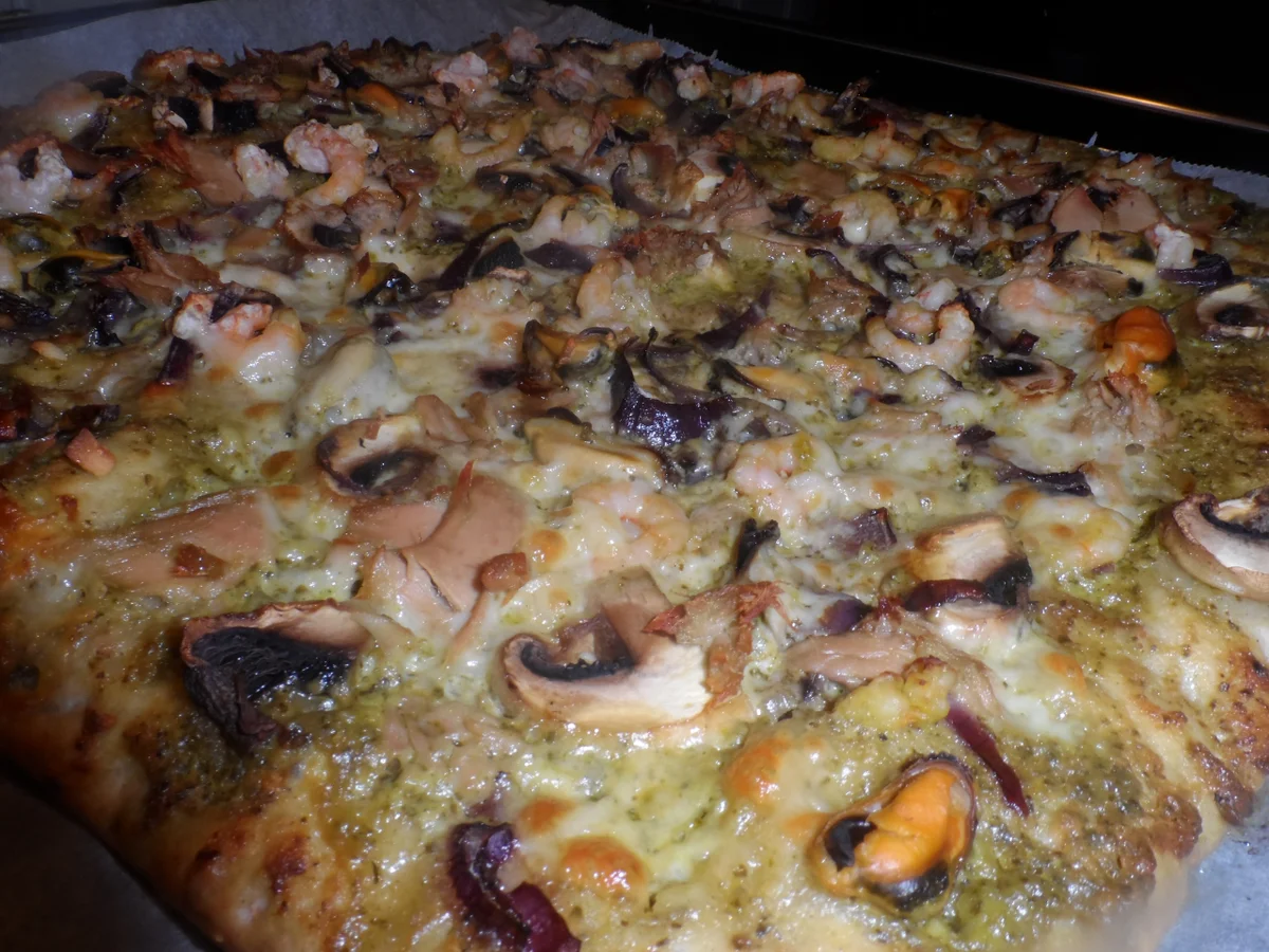 BiNe` S WHITE PIZZA MIT MEERESFRÜCHTEN - Rezept - Bild Nr. 10