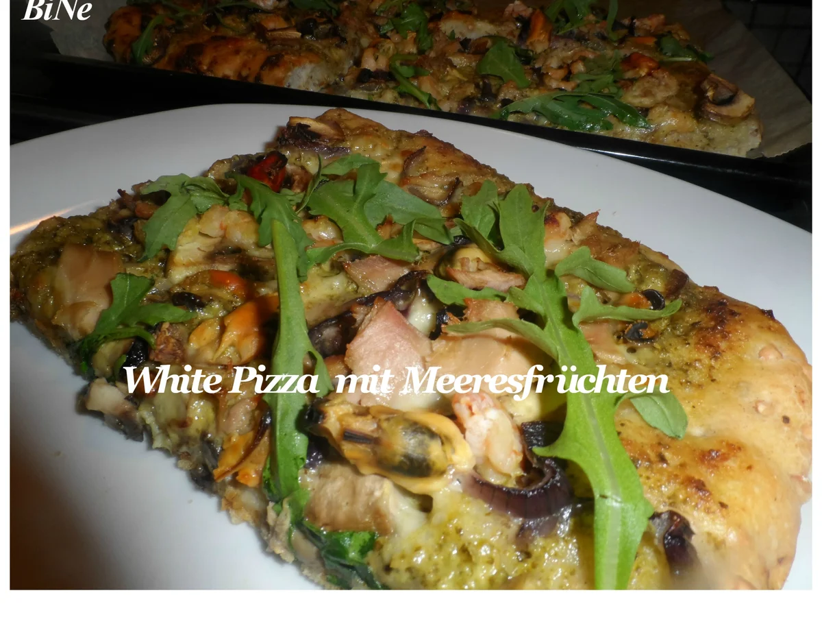BiNe` S WHITE PIZZA MIT MEERESFRÜCHTEN - Rezept - Bild Nr. 13