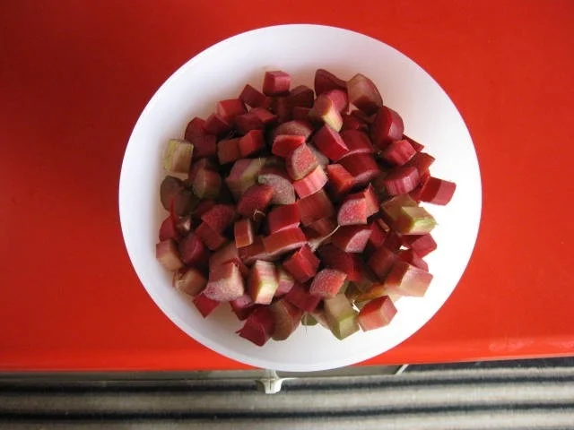 Rhabarber Nuss Sahne Kuchen - Rezept - Bild Nr. 6