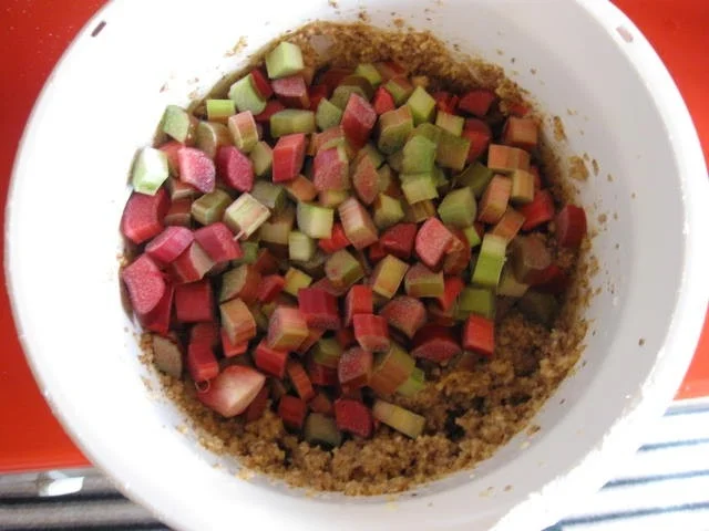 Rhabarber Nuss Sahne Kuchen - Rezept - Bild Nr. 9