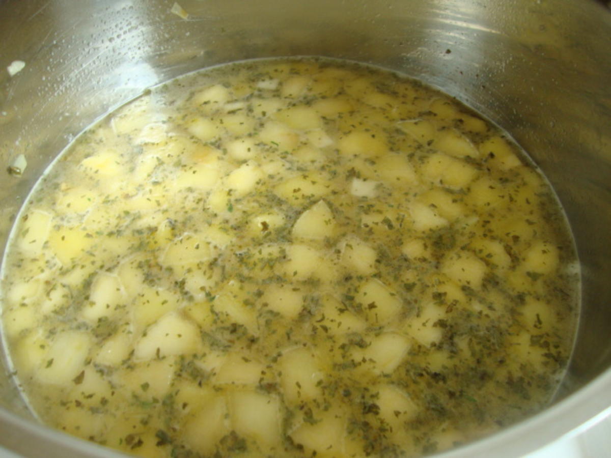 Cremesüppchen aus Sellerie & Apfel mit Butter Ingwer Croûtons - Rezept - Bild Nr. 5
