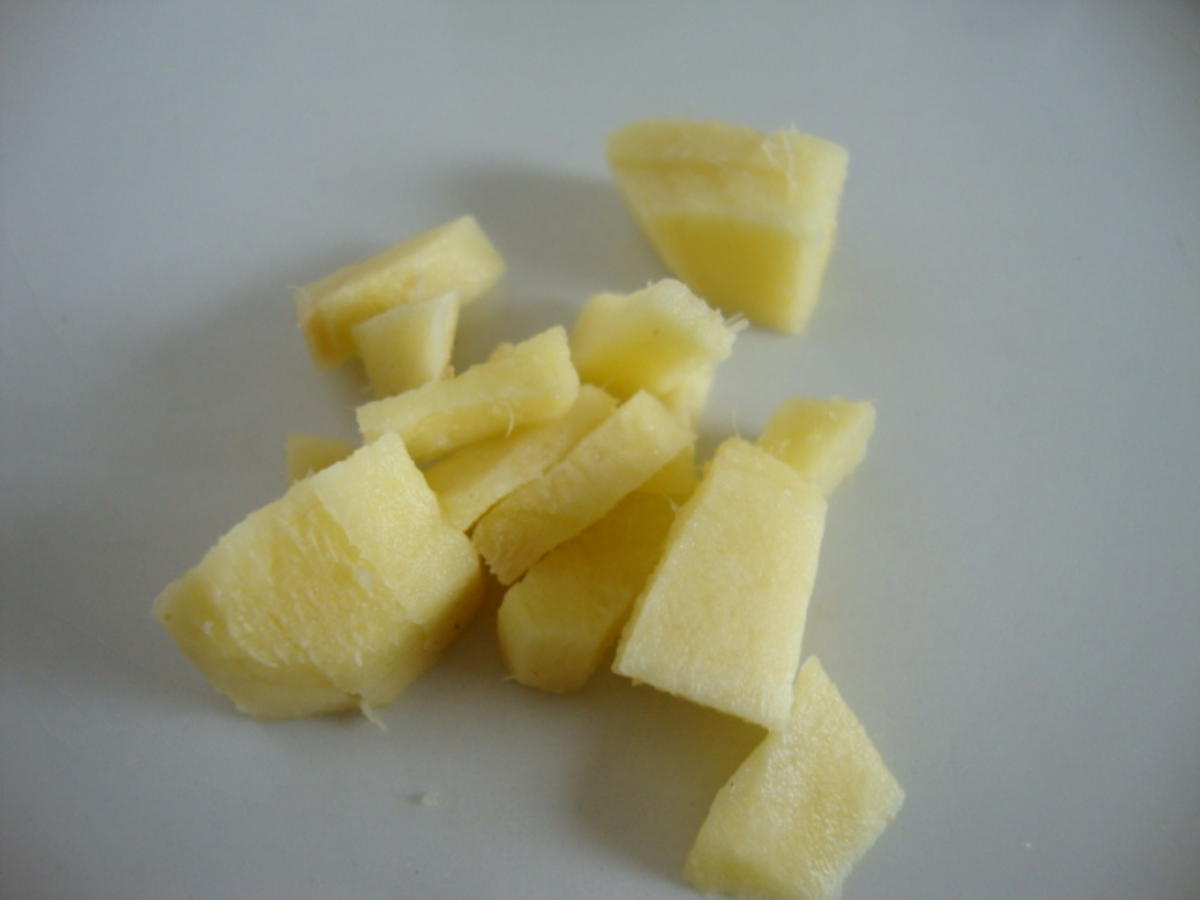 Cremesüppchen aus Sellerie & Apfel mit Butter Ingwer Croûtons - Rezept - Bild Nr. 7