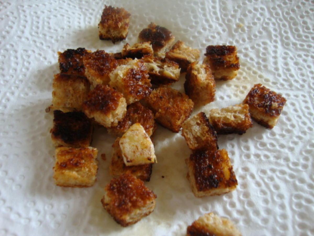 Cremesüppchen aus Sellerie & Apfel mit Butter Ingwer Croûtons - Rezept - Bild Nr. 10