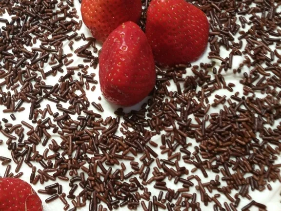 Erdbeer-Pfirsich-Joghurt Torte - Rezept - Bild Nr. 7