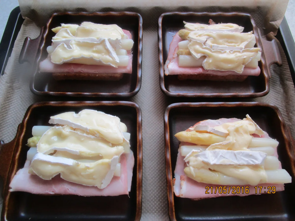 Rezept: Spargel-Toast mit Camembert Bild Nr. 11 Spargel-Toast mit Camembert - Rezept - Bild Nr. 11