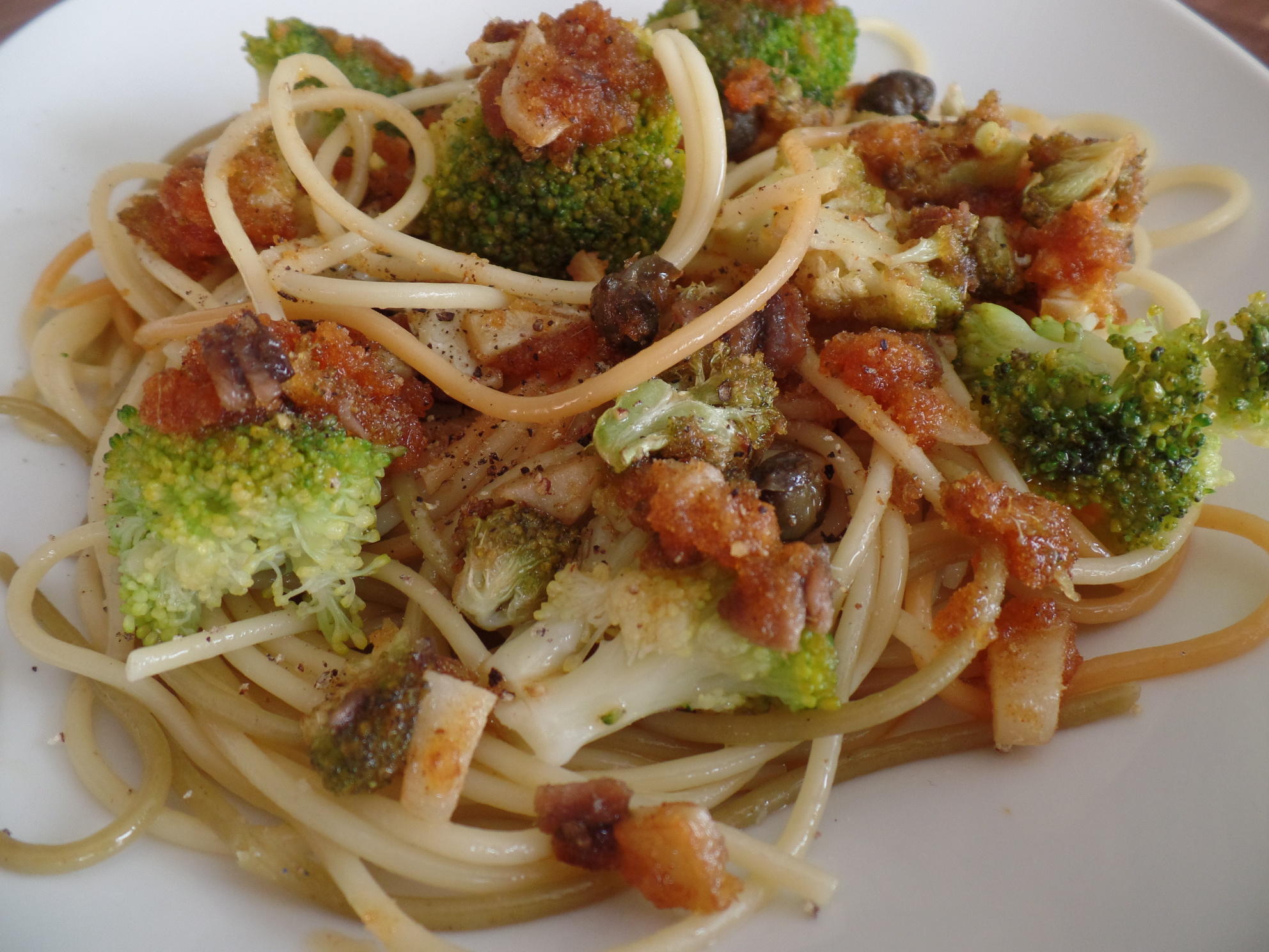 Broccoli-Spaghetti mit Bröseln - Rezept By Sheeva1960