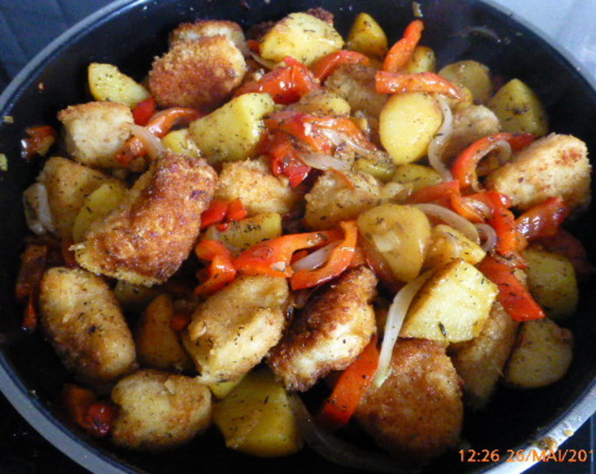 Tapa Kabeljau mit Kartoffeln und Paprika - Rezept - Bild Nr. 6