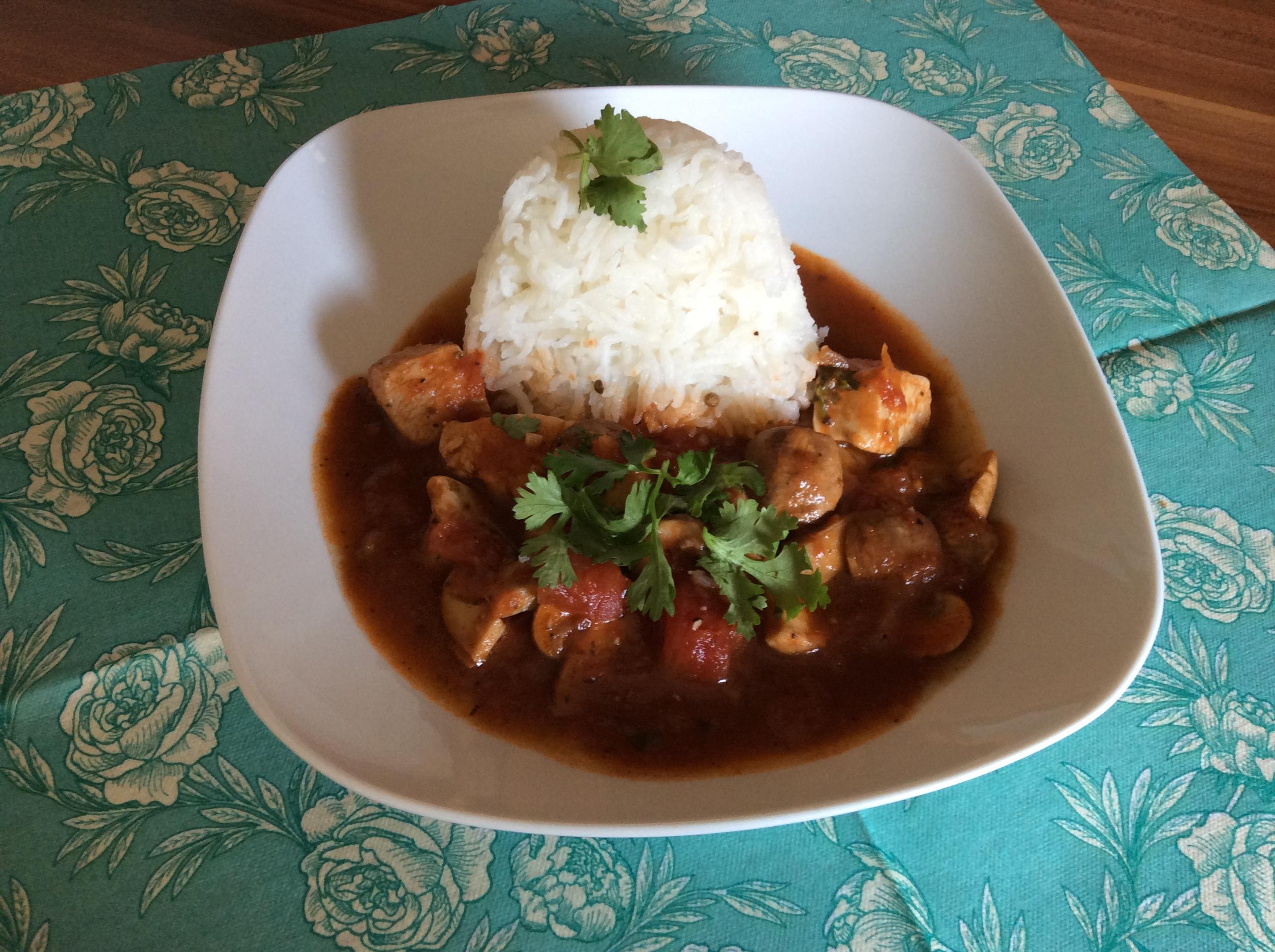 Hähnchentopf, leicht scharf, indisch - Rezept Von Einsendungen DieDoris