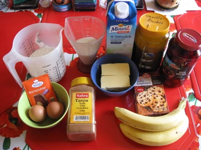 Bananen Kirsch Kuchen - Rezept - Bild Nr. 2