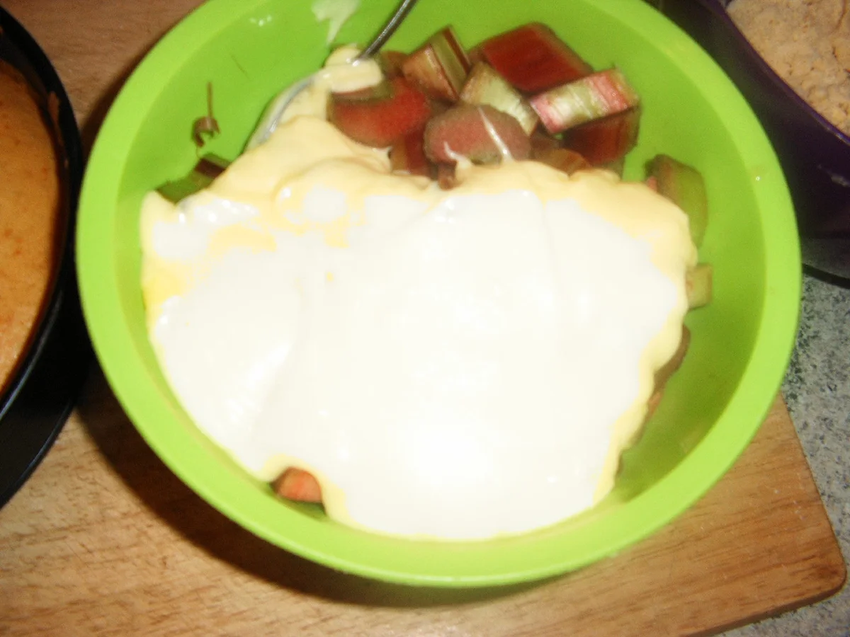 Rhabarber-Pudding-Streusel-Kuchen - Rezept - Bild Nr. 7