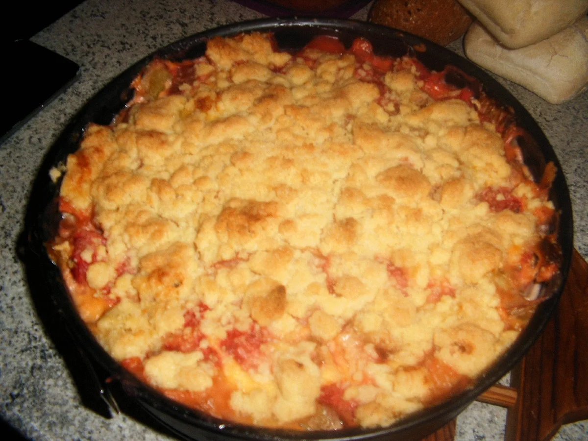 Rhabarber-Pudding-Streusel-Kuchen - Rezept - Bild Nr. 11