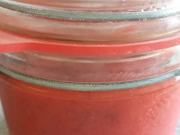 Rezept: Erdbeer Minz- Fruchtcreme Aufstrich Bild Nr. 2 Erdbeer Minz- Fruchtcreme Aufstrich - Rezept - Bild Nr. 2