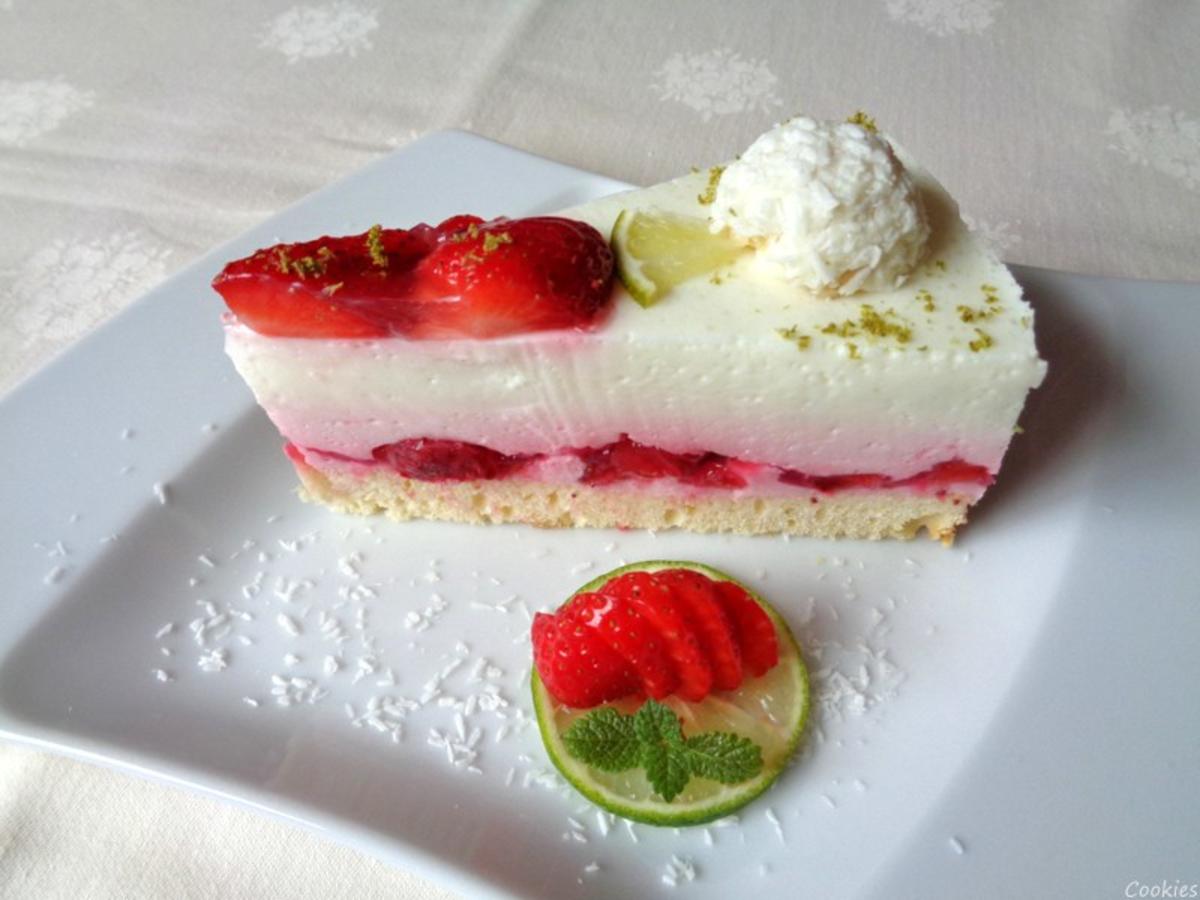 Erdbeer - Limetten - Torte - Rezept mit Bild - kochbar.de