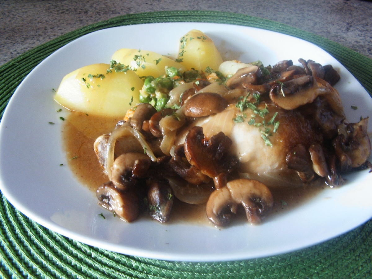 Hähnchen Champignon Topf - einfach - von wastel