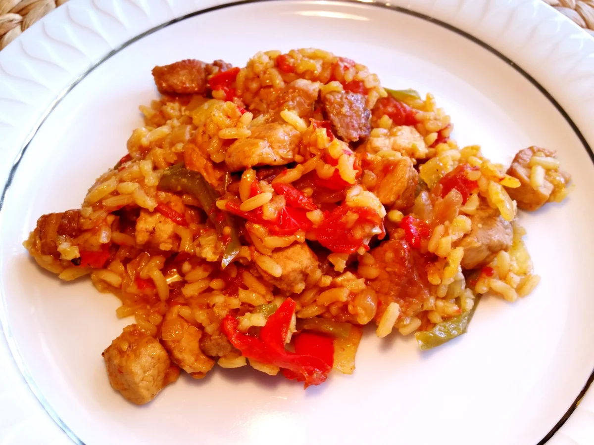 Serbisches Reisfleisch - heute aus dem Römertopf ... - Rezept