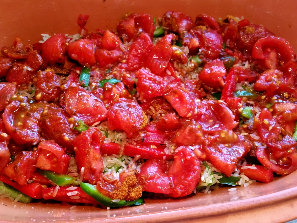 Serbisches Reisfleisch - heute aus dem Römertopf ... - Rezept - Bild Nr. 8