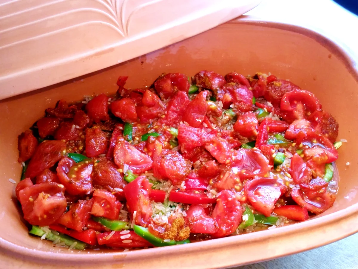 Serbisches Reisfleisch - heute aus dem Römertopf ... - Rezept - Bild Nr. 9