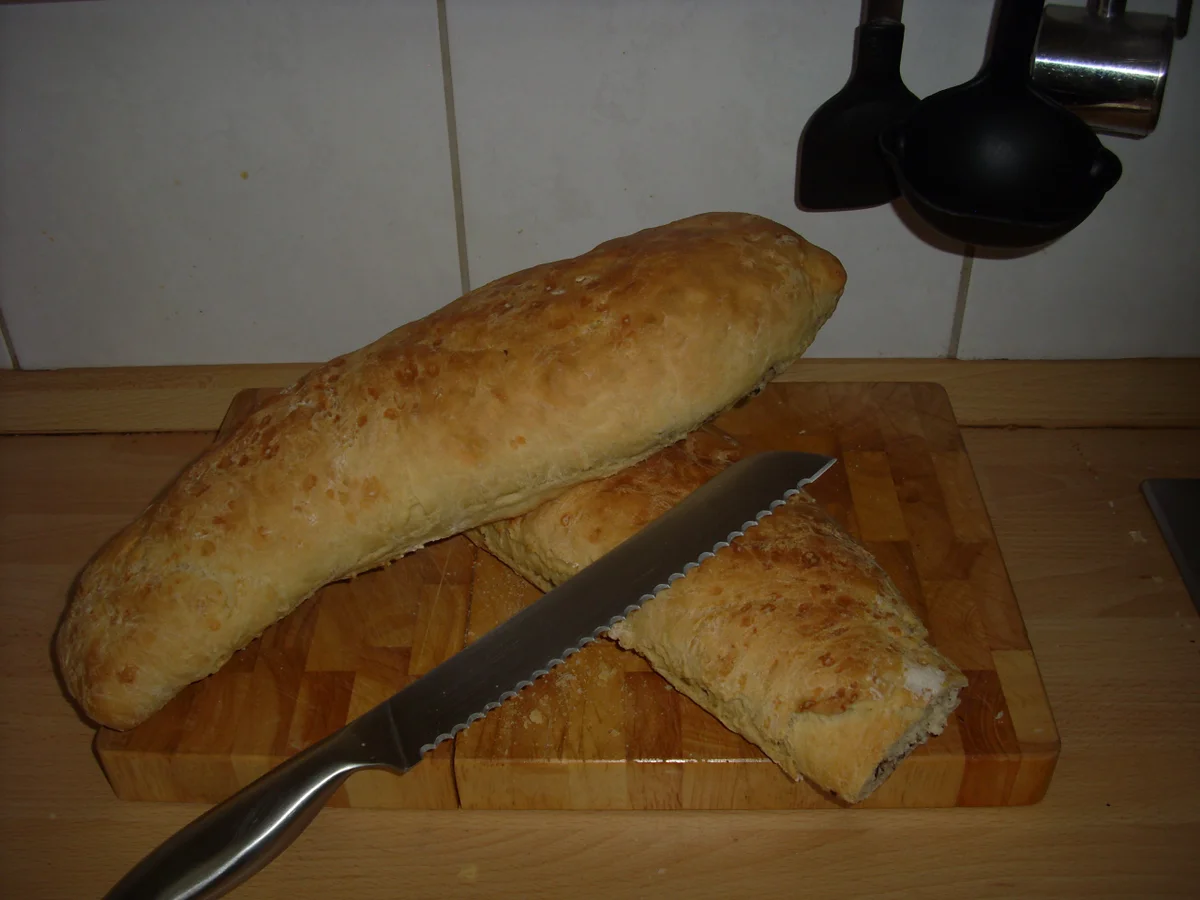 Olivenbaguette - Rezept