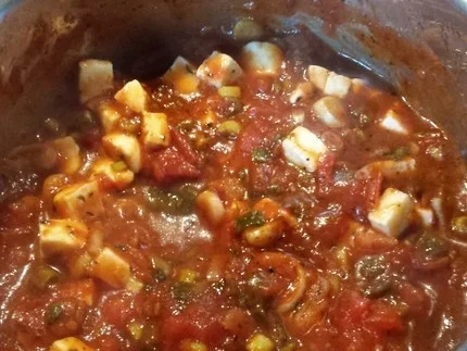 Rezept: Makkaroni mit etwas schärferer Tomatensauce Bild Nr. 8 Makkaroni mit etwas schärferer Tomatensauce - Rezept - Bild Nr. 8