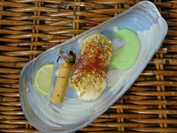 Jakobsmuscheln & Wasabi - Rezept