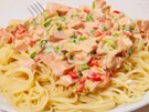 Spaghetti mit Hähnchen - Rezept