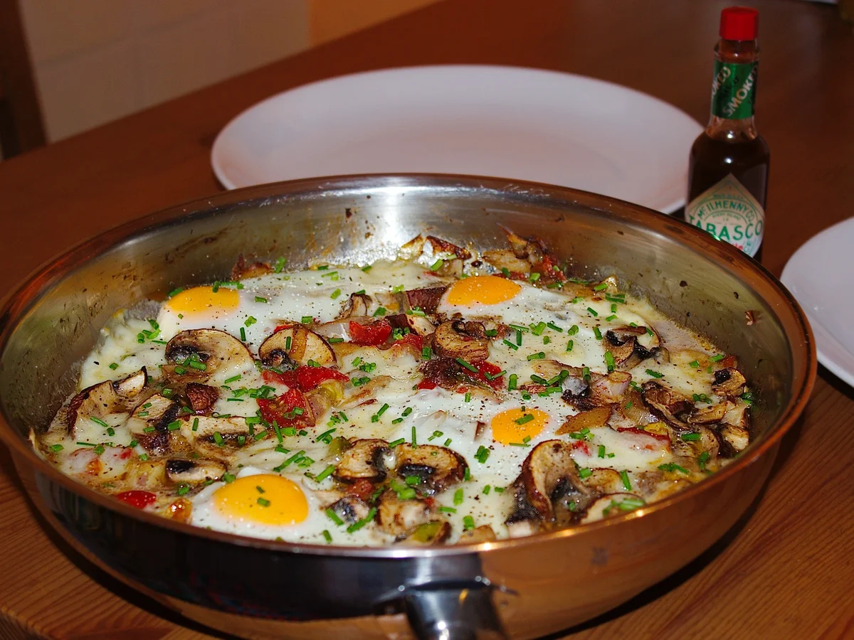 Überbackene Champignon-Gemüsepfanne - Rezept - Bild Nr. 2