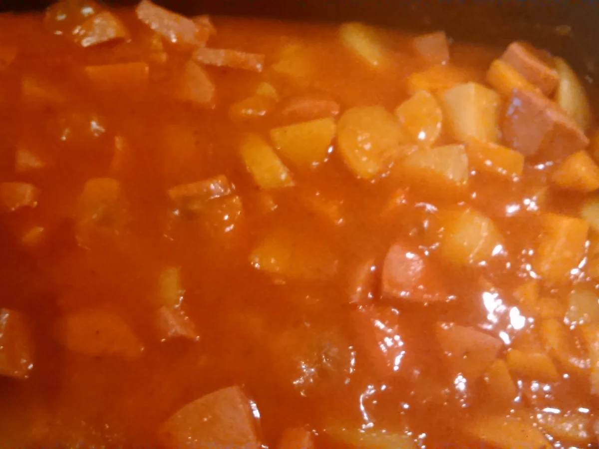 Rezept: Scharfes-Kürbisgulasch Bild Nr. 3 Scharfes-Kürbisgulasch - Rezept - Bild Nr. 3