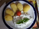 Pellkartoffeln mit selbstgemachten Tzatziki - Rezept