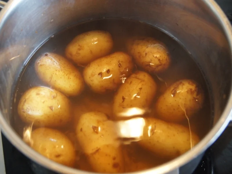 Rezept: Pellkartoffeln mit selbstgemachten Tzatziki Bild Nr. 3 Pellkartoffeln mit selbstgemachten Tzatziki - Rezept - Bild Nr. 3
